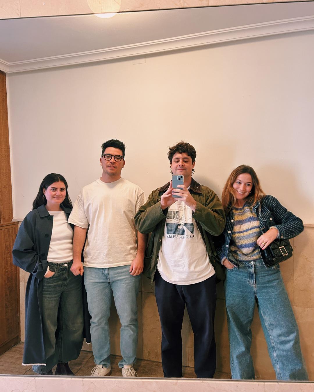 El equipo de sustrato: Carmela, Juan, Fer y Carla